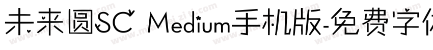 未来圆SC Medium手机版字体转换